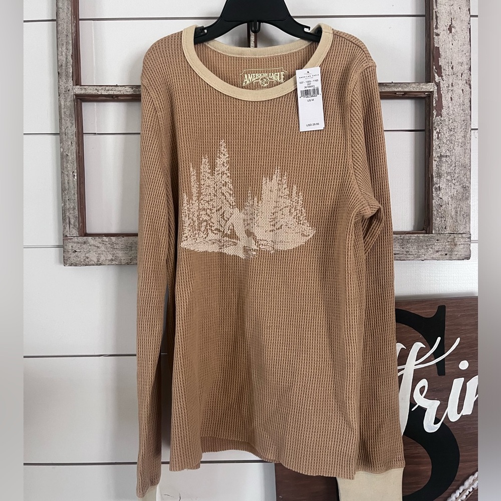 Women’s NWT American eagle waffle knit long sleeve shirt